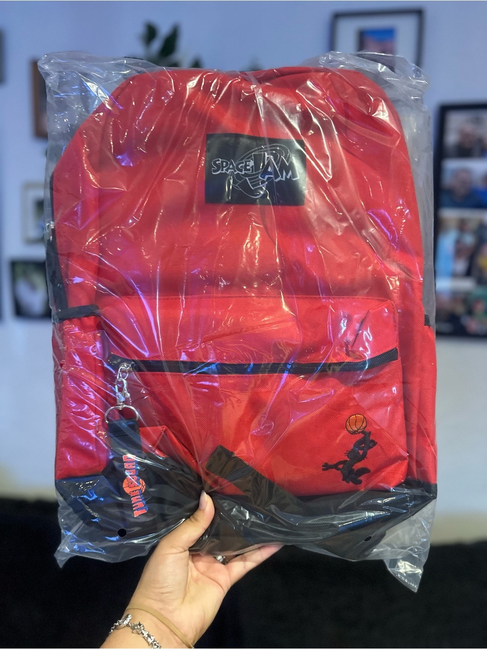 Kids Red Space Jam Backpack